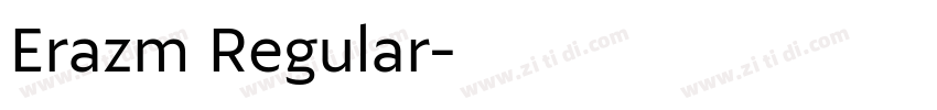 Erazm Regular字体转换
